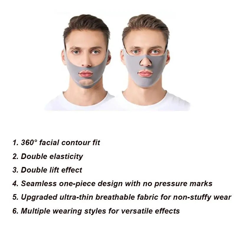 V-Line Face Lifting Bandage Mask for Men | Chin Shaper Face Lifting Mask QXL