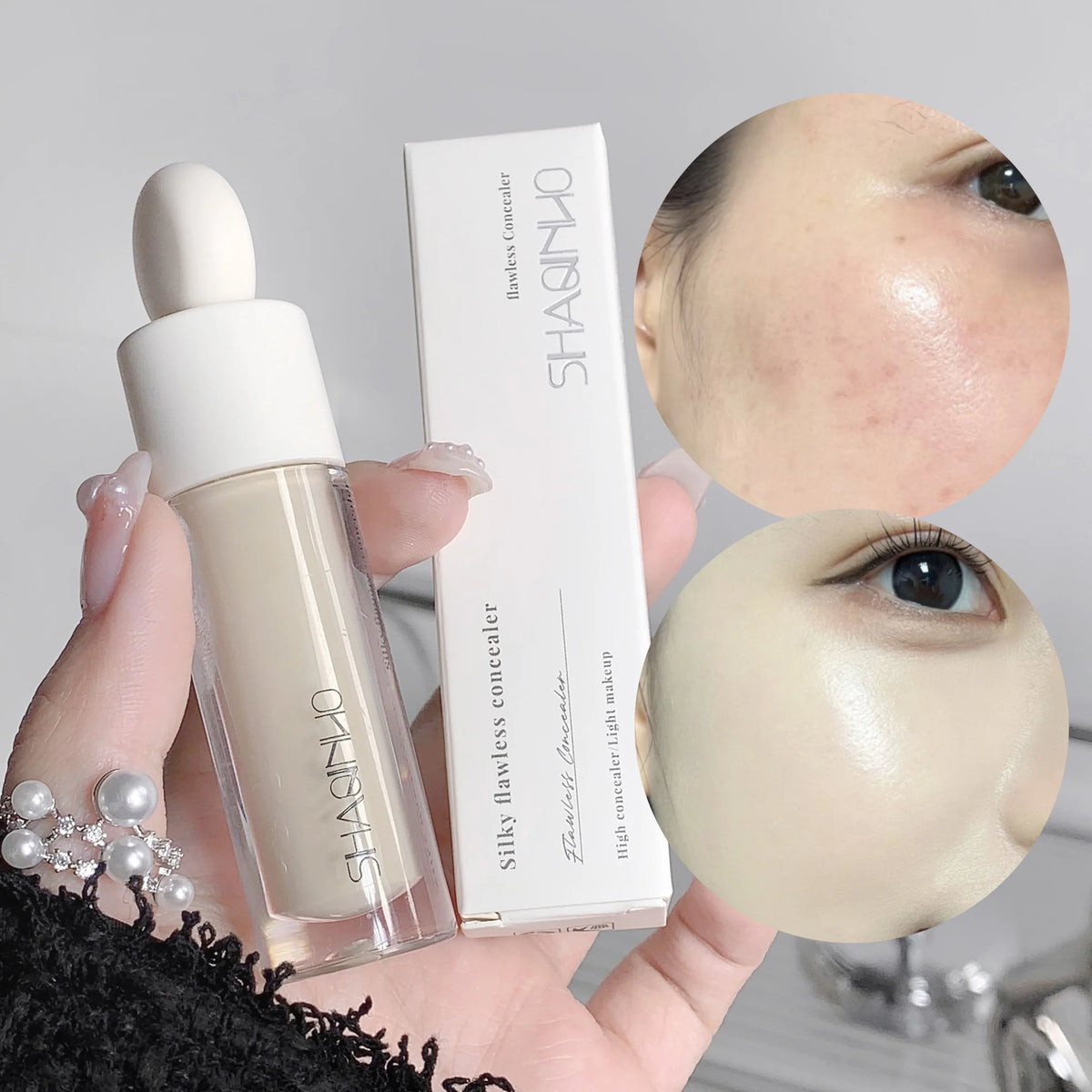 Full Coverage Liquid Concealer – Waterproof & Long-Lasting Liquid Concealer QXL