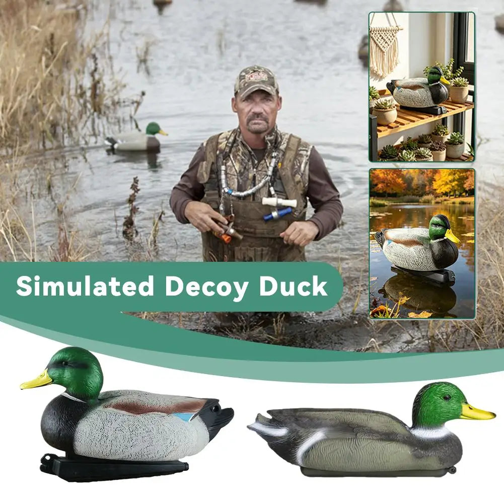 Realistic Mallard Duck Decoy | Floating Drake for Hunting & Garden Duck Hunting Decoy QXL