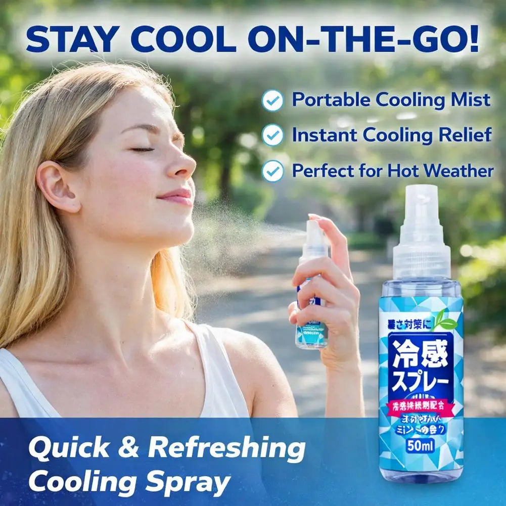Portable Cooling Spray | Peppermint Mist for Summer & Sports Cooling Body Spray QXL