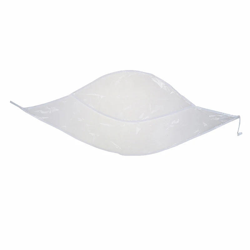 Clear Plastic Rain Bonnet – Waterproof Hair Protector Cap Rain Bonnet Hat QXL