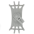 360° Rotatable Silicone Bike & Motorcycle Phone Mount Bike Phone Mount QXL Grey