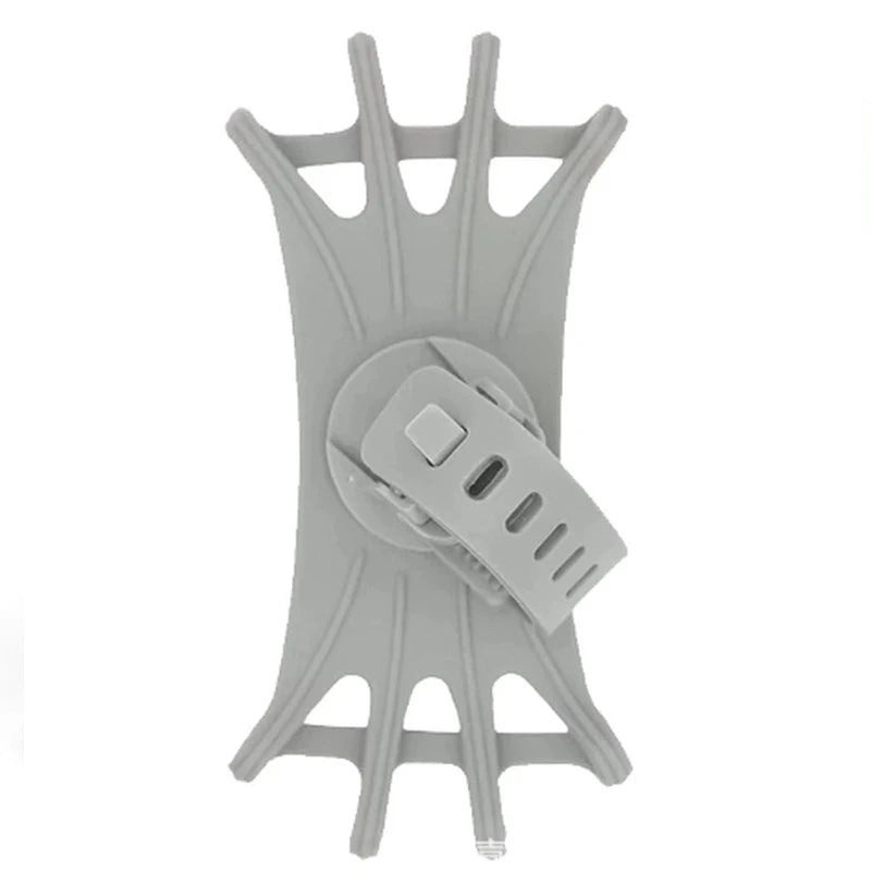 360° Rotatable Silicone Bike & Motorcycle Phone Mount Bike Phone Mount QXL Grey