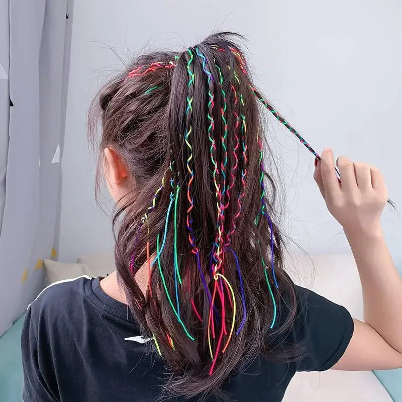 100-Pack 90cm Hair Braid Rope Strands | Dreadlocks & Ponytail Hair Braid Strands QXL