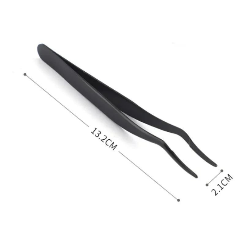 Stainless Steel False Eyelash Tweezers | Precision Lash Tool Eyelash Tweezers QXL