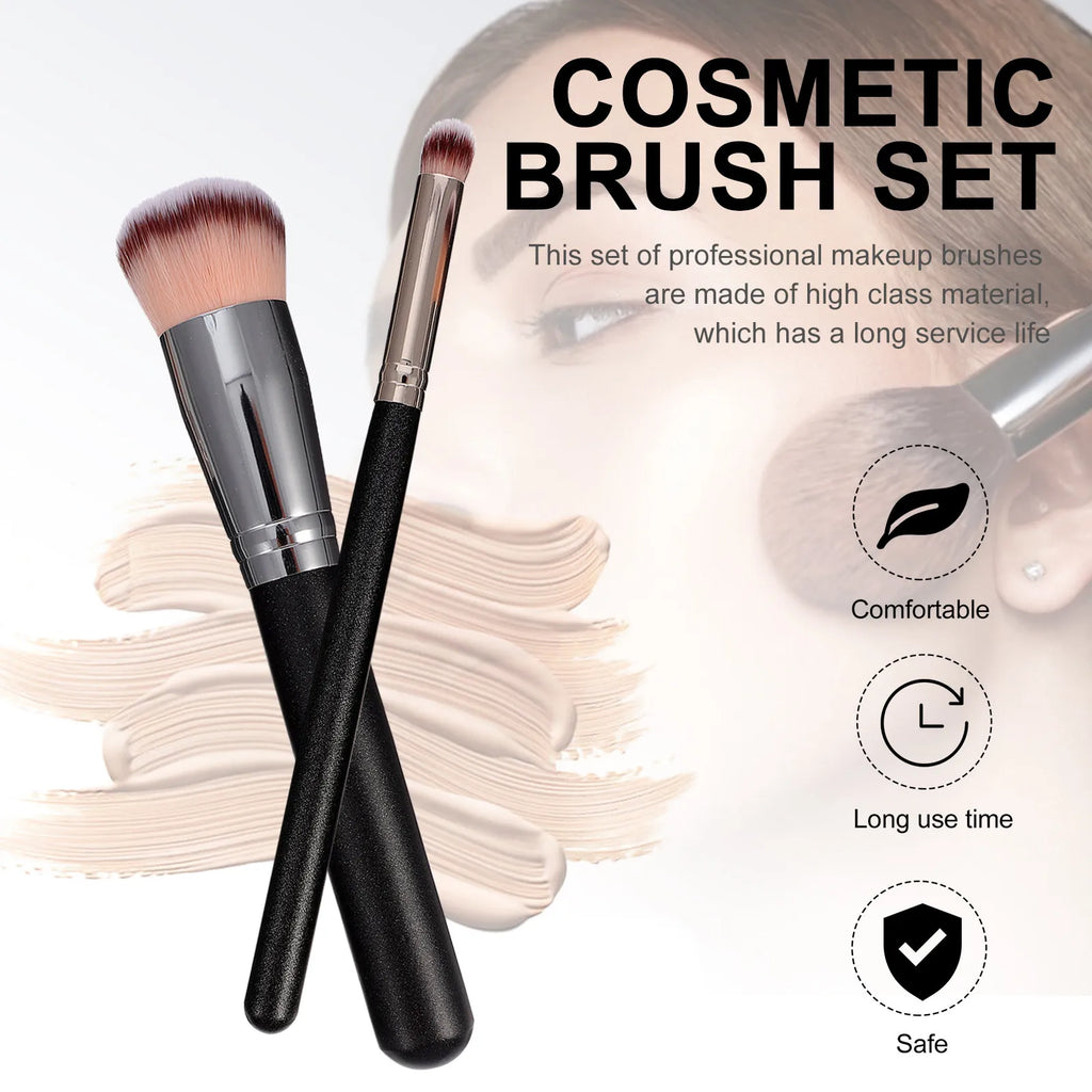 2-Pack Self Tanner Brush Kit | Face & Body Tan Applicator Self Tanner Brush QXL