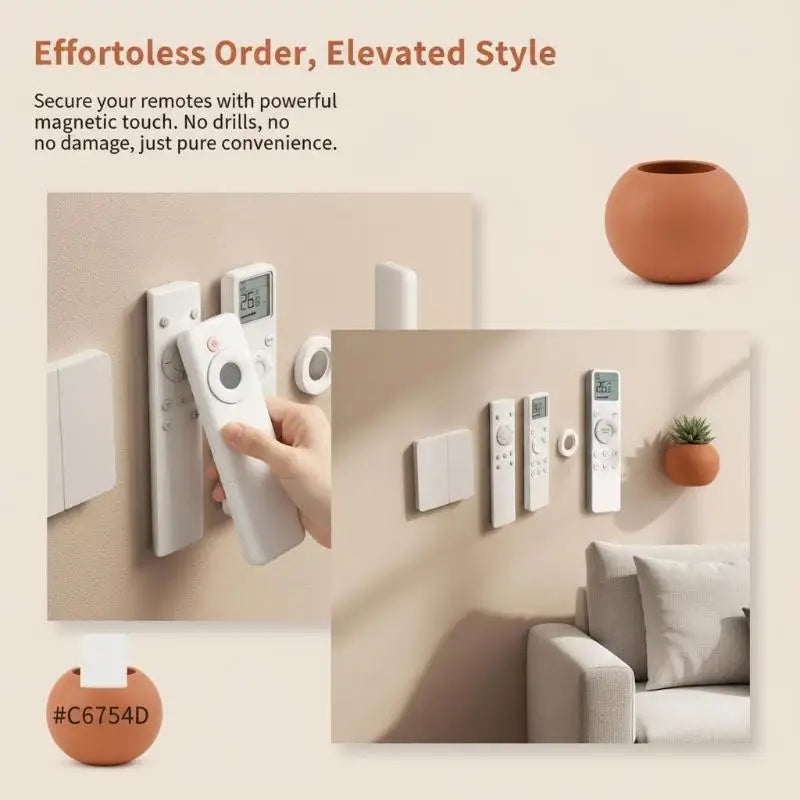 Magnetic Remote Control Holder Hook | Home & Desk Organizer Magnetic Storage Hook QXL