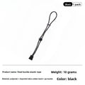 Elastic Gear Cord 3.5mm Adjustable Backpack Strap | Outdoor Elastic Gear Cord QXL black