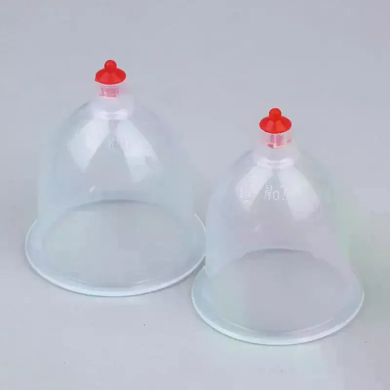 Plastic Vacuum Cupping Cups | Massage & Spa Suction Set 5/10pc Cupping Massage Set QXL