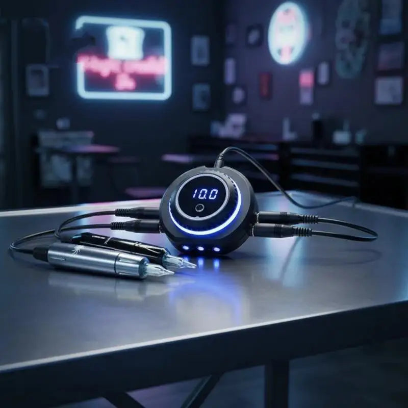 Tattoo Power Supply LED Display Dual Output | Coil & Rotary Tattoo Power Supply QXL