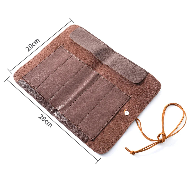 Roll-Up Knife & Tool Organizer Bag | Imitation Leather Tool Roll Bag QXL