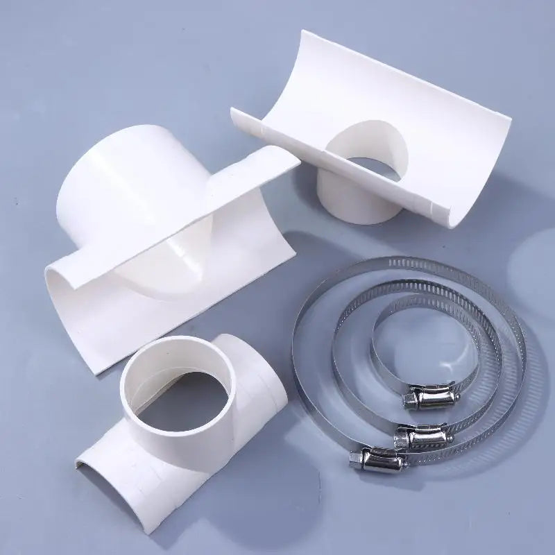 PVC Open Tee Pipe Connector | Drain Adapter & Repair Fitting PVC Pipe Fitting QXL