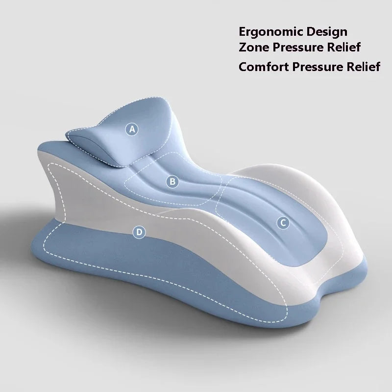 Memory Foam Wedge Pillow | Neck, Leg & Back Ergonomic Support Memory Foam Pillow QXL