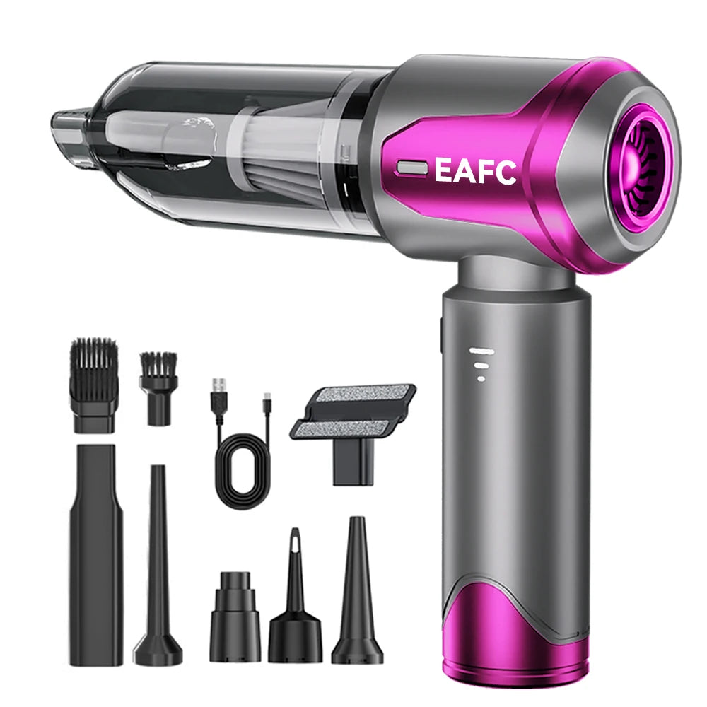 EAFC 16000Pa Cordless Handheld Vacuum & Air Blower for Car Cordless Handheld Vacuum QXL Purple