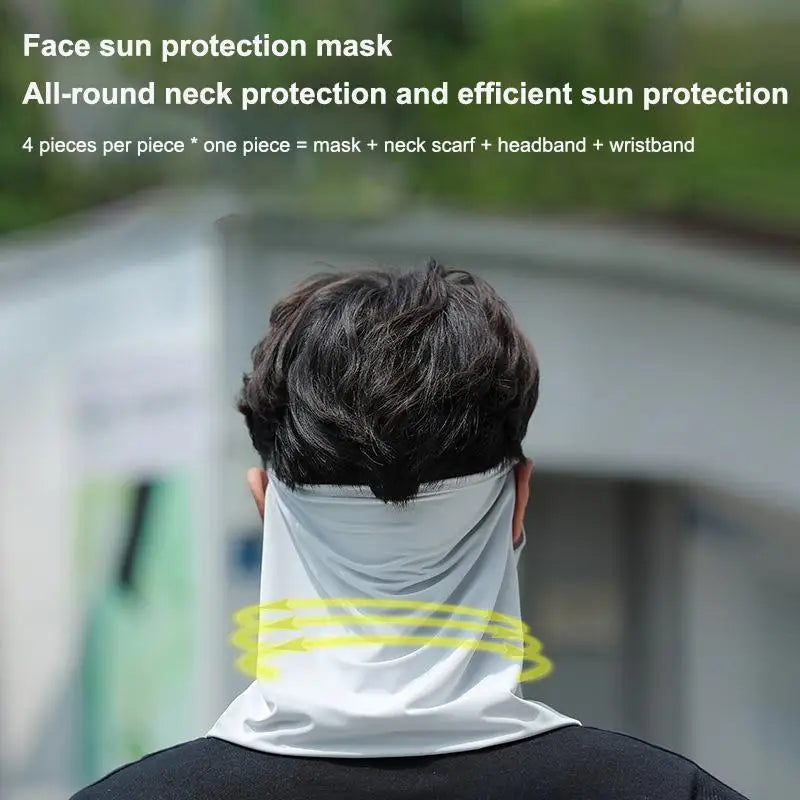 Ice Silk Neck Gaiter | UV Protection Cycling & Running Scarf Neck Gaiter Scarf QXL
