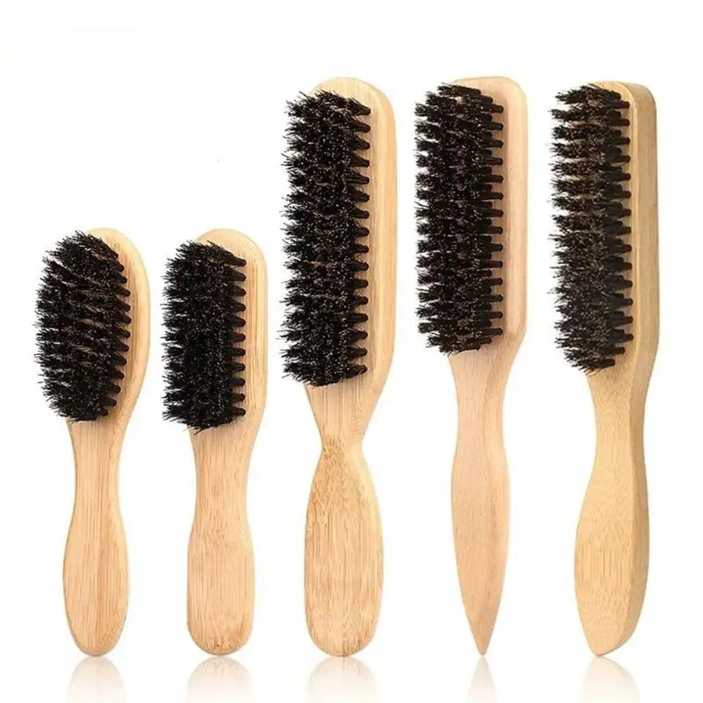 Wood Boar Bristle Hair Brush – Sleek Ponytail & Bun Styling Boar Bristle Hair Brush QXL