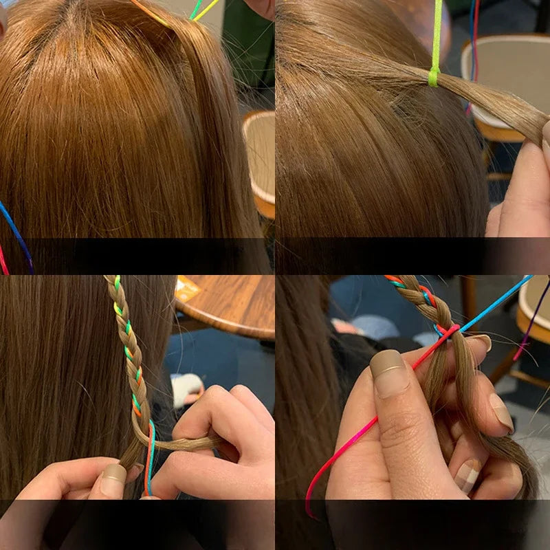 100-Pack 90cm Hair Braid Rope Strands | Dreadlocks & Ponytail Hair Braid Strands QXL