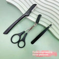 3-Piece Eyebrow Grooming Kit – Steel Comb, Scissor & Trimmer Eyebrow Grooming Kit QXL Default Title