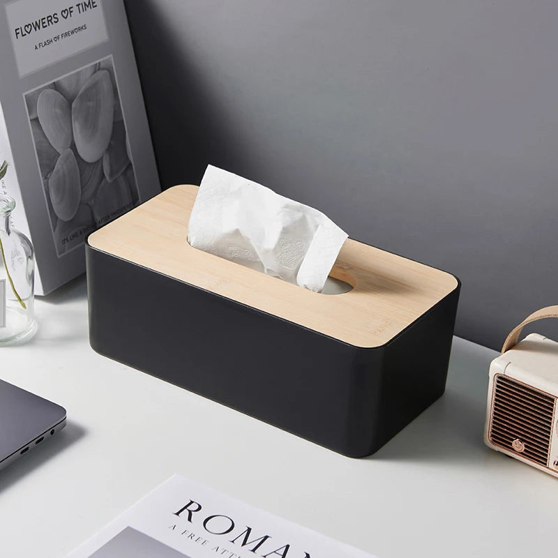 Rectangular Tissue Box Cover – Waterproof Elegant Holder Tissue Box Cover QXL