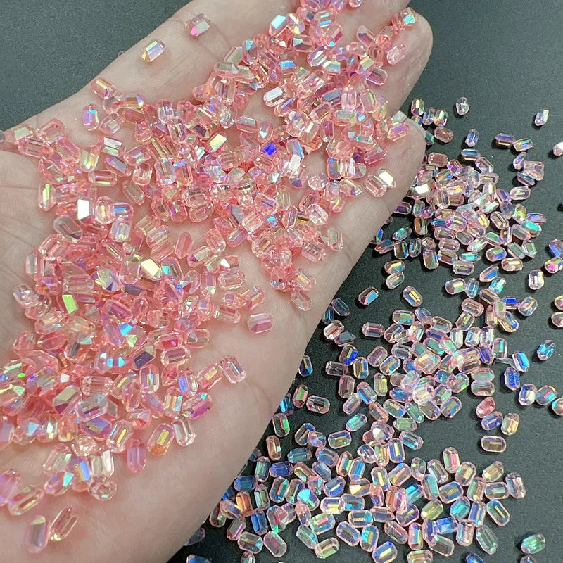 50-Pack 3D Aurora Sugar Cube Crystal Nail Charms | NAILFYOU Nail Art Charms QXL