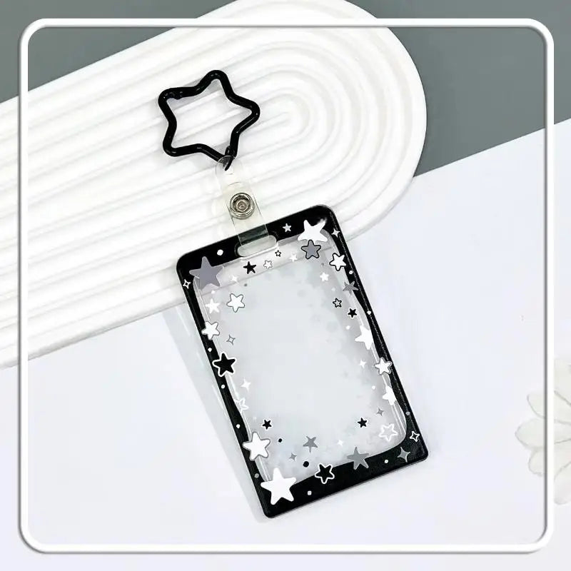 Star Sliding Transparent Card Holder | ID & Kpop Photocard Case