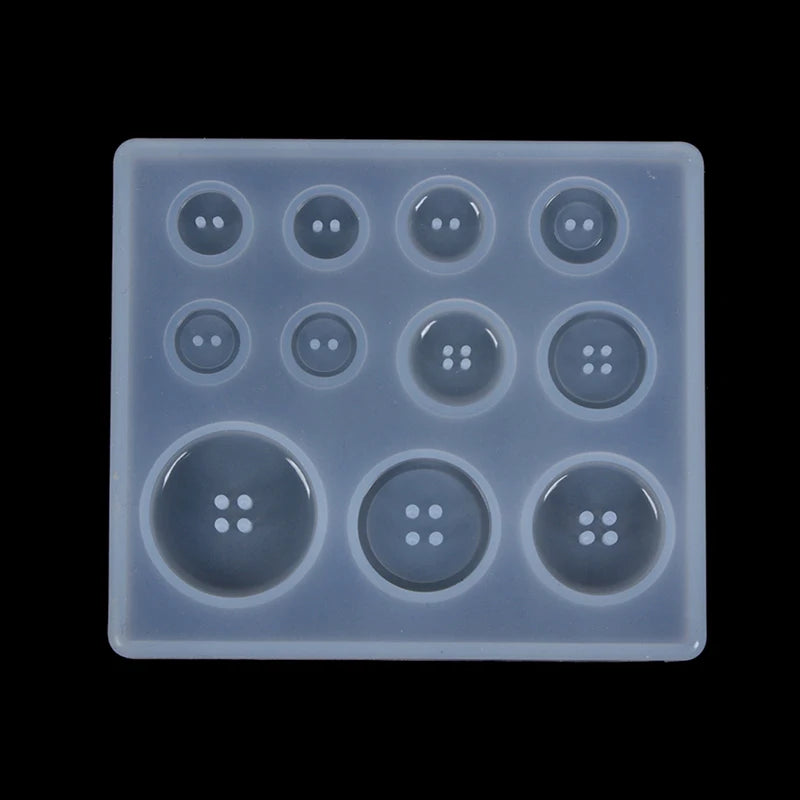Silicone Button & Pendant Resin Mold – 11 Sizes DIY Jewelry Resin Jewelry Mold QXL