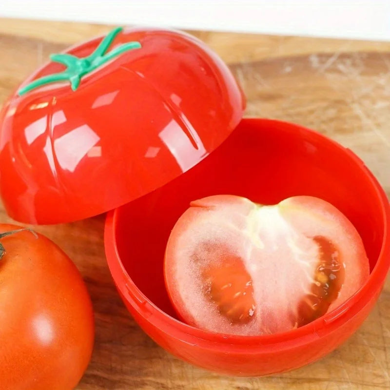 Tomato-Shaped Vegetable Storage Containers | PP Plastic Seal Food Storage Container QXL