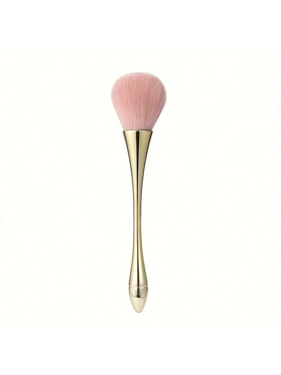Rose Gold Fan Makeup Brush | Powder, Highlight & Blush Fan Makeup Brush QXL Rose Gold