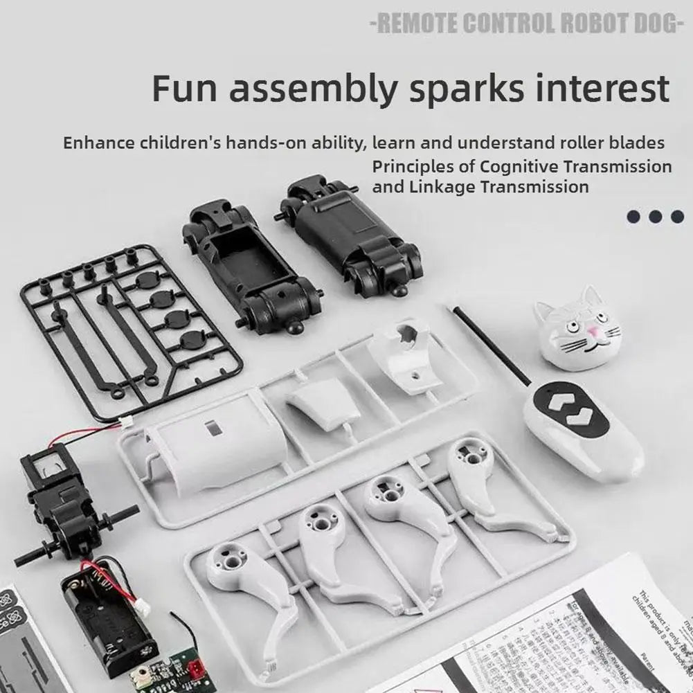 DIY Robot Dog Toy | Walking Mechanical Puppy for Kids 6–12 DIY Robot Toy QXL