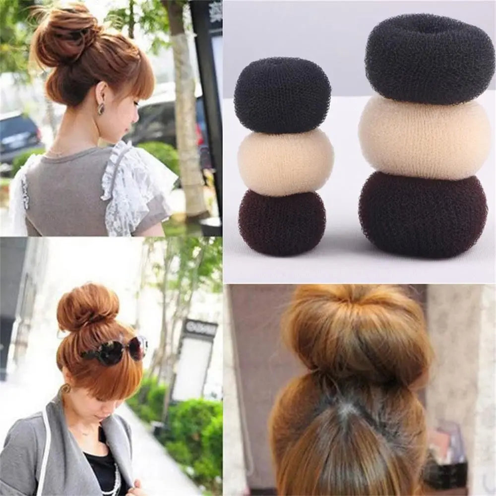 Magic Donut Hair Bun Maker Ring – Easy Updo Tool S/M/L Hair Bun Maker QXL