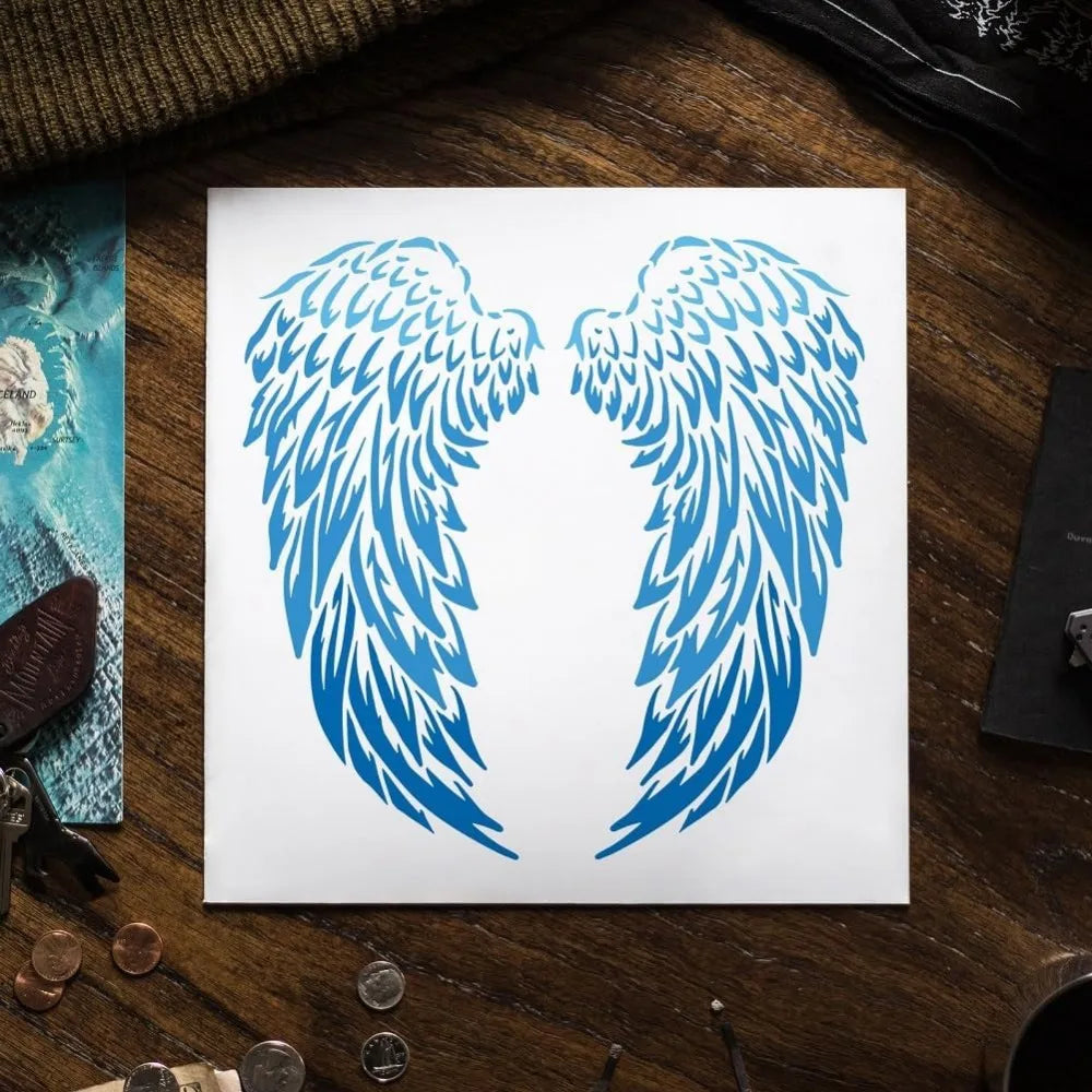 Angel Wings Painting Stencil 11.8" | Reusable DIY Template Painting Stencil QXL