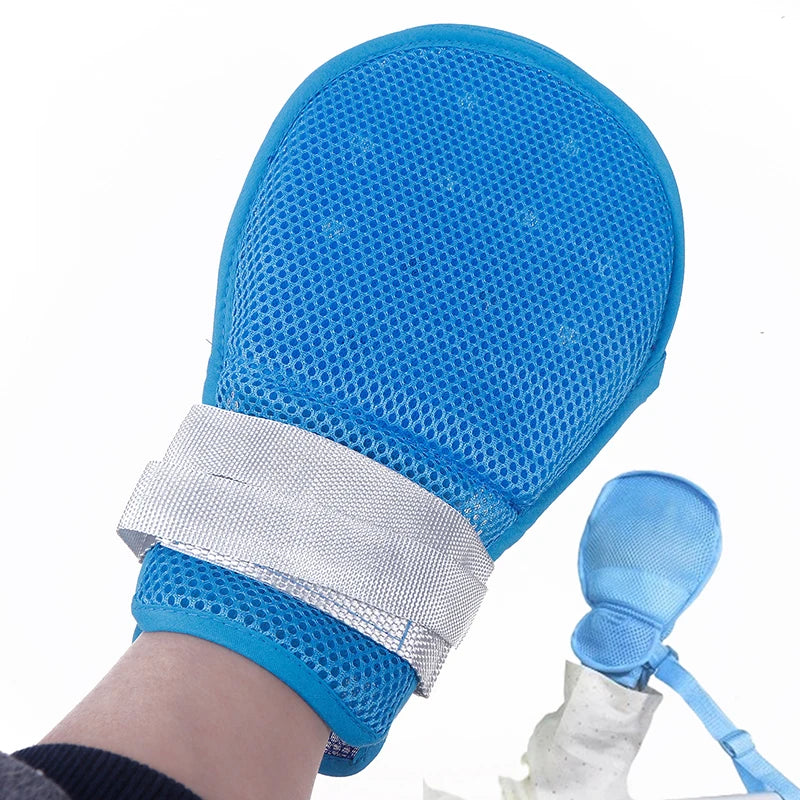 Hand Restraint Protective Glove | Anti-Scratch Caregiver Mitt Patient Restraint Glove QXL