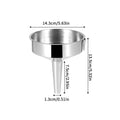 Wide Mouth Stainless Steel Funnel – Canning, Oil & Liquid Transfer Kitchen Funnel QXL 14cm