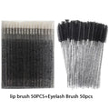 100-Pack Disposable Mascara Wands & Lip Applicators Set Disposable Makeup Applicators QXL M493 100pcs black Plastic