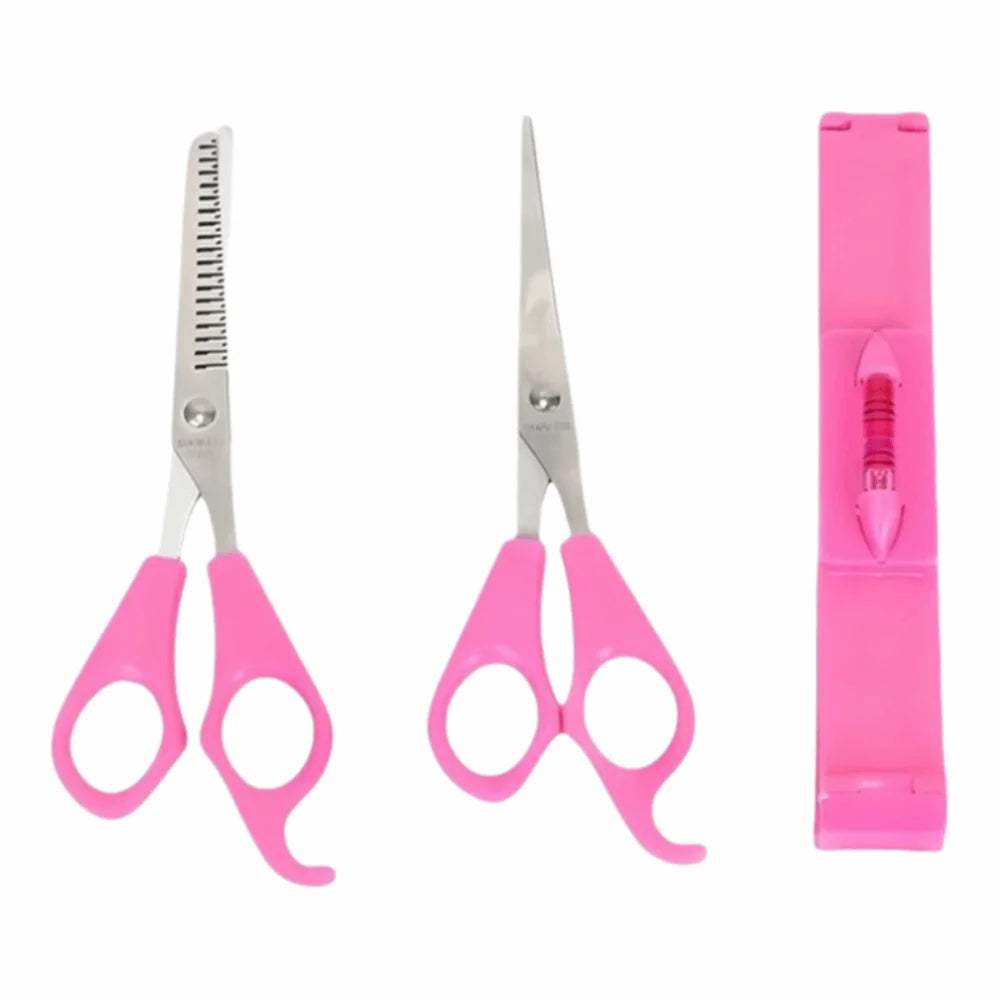 3-Piece Bangs Trimming Scissors Set | Kids & Home Hair Cutting Hair Cutting Scissors QXL Rose Red