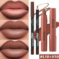 2-Piece Matte Velvet Lipstick Set | Waterproof Pink Lip Duo Matte Lipstick Set QXL set 4