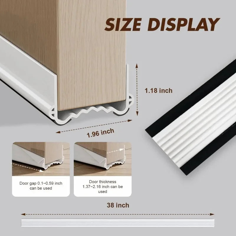 Self-Adhesive PVC Door Bottom Seal Strip | Weather Stripping Door Weather Stripping QXL