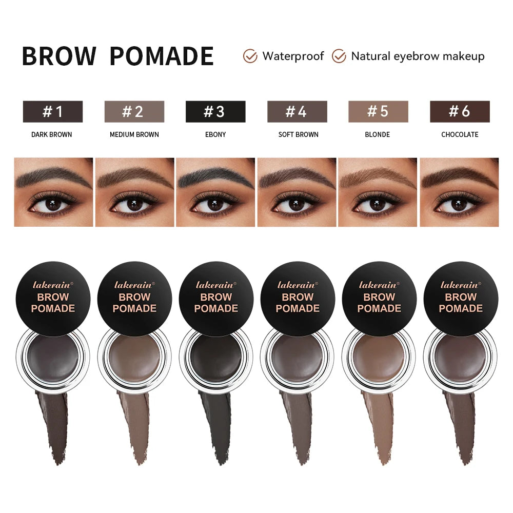 Waterproof Eyebrow Pomade Cream | Smudge-Proof Brow Wax Eyebrow Pomade QXL