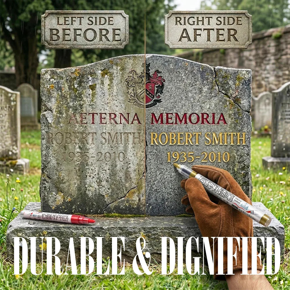 Granite Headstone Engraving Marker Pen | Waterproof Stone Ink Stone Engraving Marker QXL