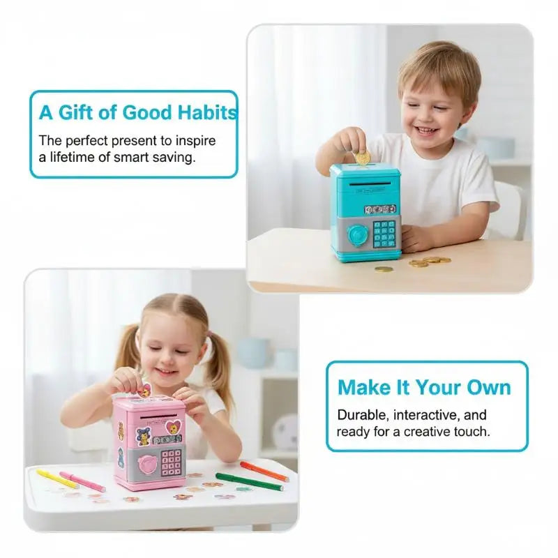 Creative Mini Piggy Bank Toy | Kids Coin Savings Box Gift Kids Piggy Bank QXL