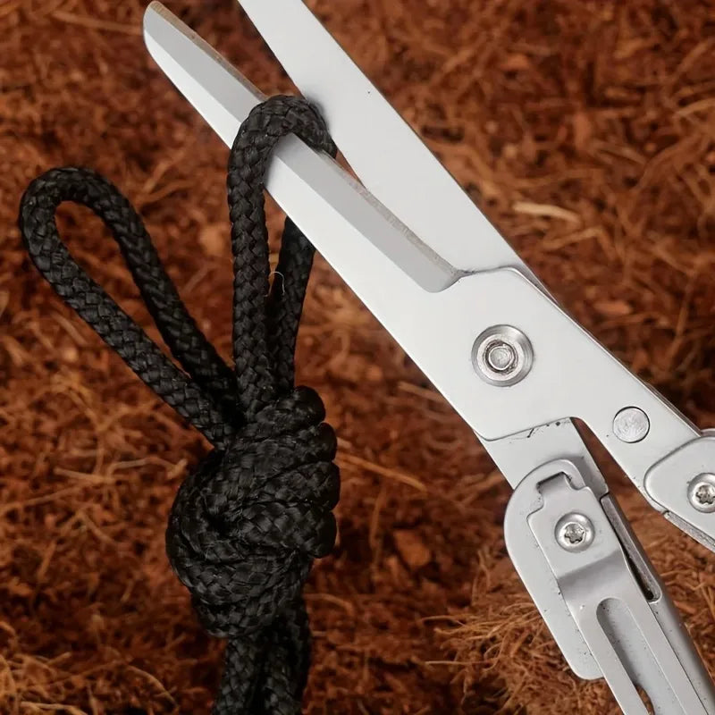 Portable Folding Scissors | Stainless Steel Outdoor Multi-Tool Folding Multi-Tool Scissors QXL