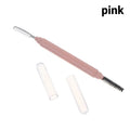 Dual-Ended Eyebrow Brush & Spoolie Comb | Brow Tool Eyebrow Grooming Tool QXL Pink