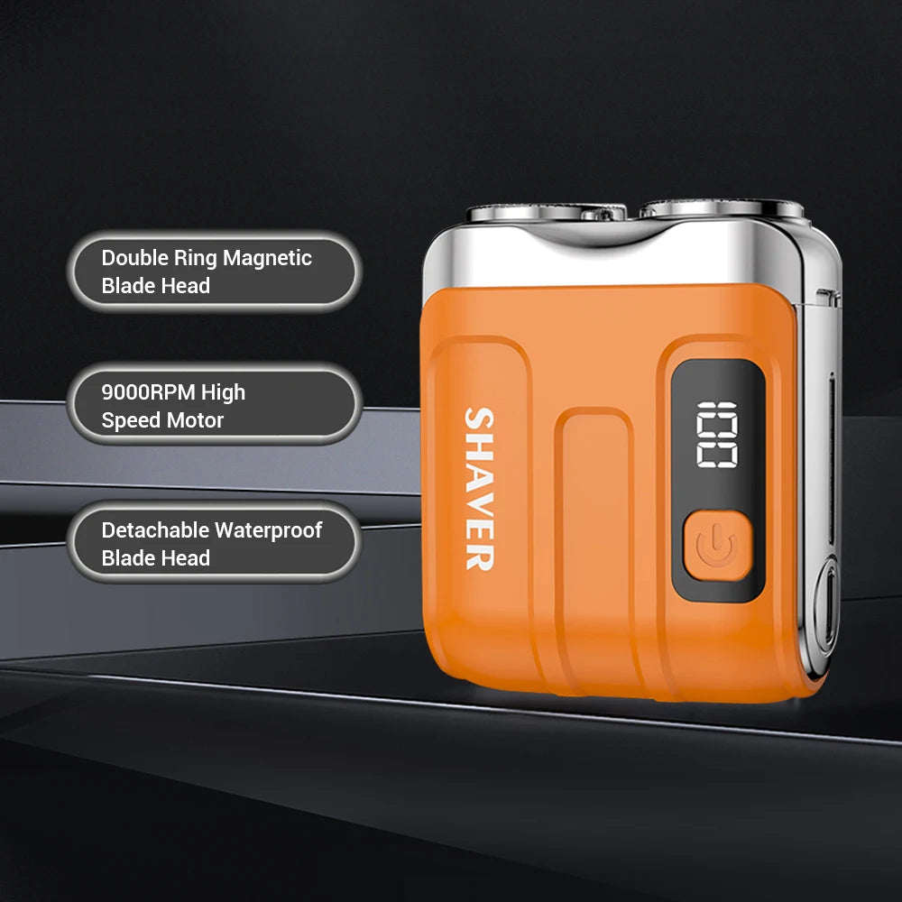 Ms.Dear Mini Electric Travel Shaver | Dual Blade Rechargeable Razor Electric Travel Shaver QXL