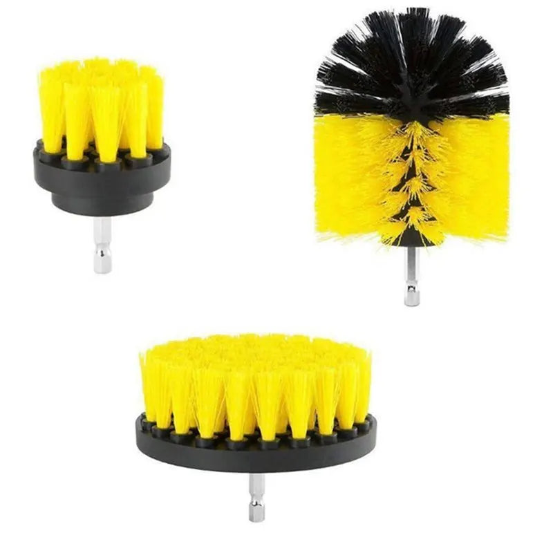Drill Scrubber Brush Kit 3–5pc | Grout, Tub & Car Cleaning Drill Scrubber Brush Kit QXL 3pcs