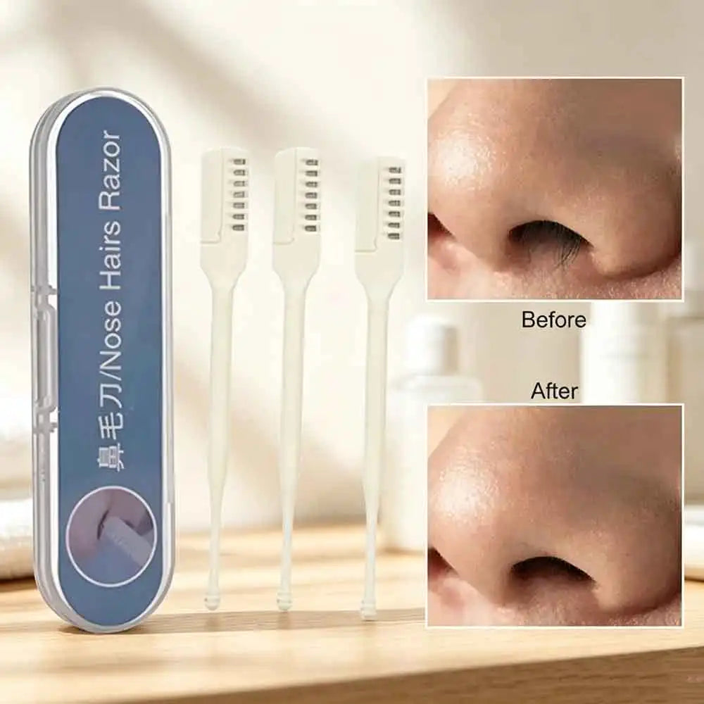 VVOCCI Manual Nose & Ear Hair Trimmer | 360° Rotating Blades Nose Hair Trimmer QXL