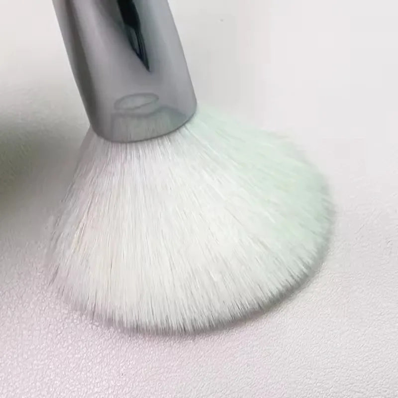 Goat Hair Powder Brush | HD Makeup Artist Grade | Copper Ferrule Powder Makeup Brush QXL