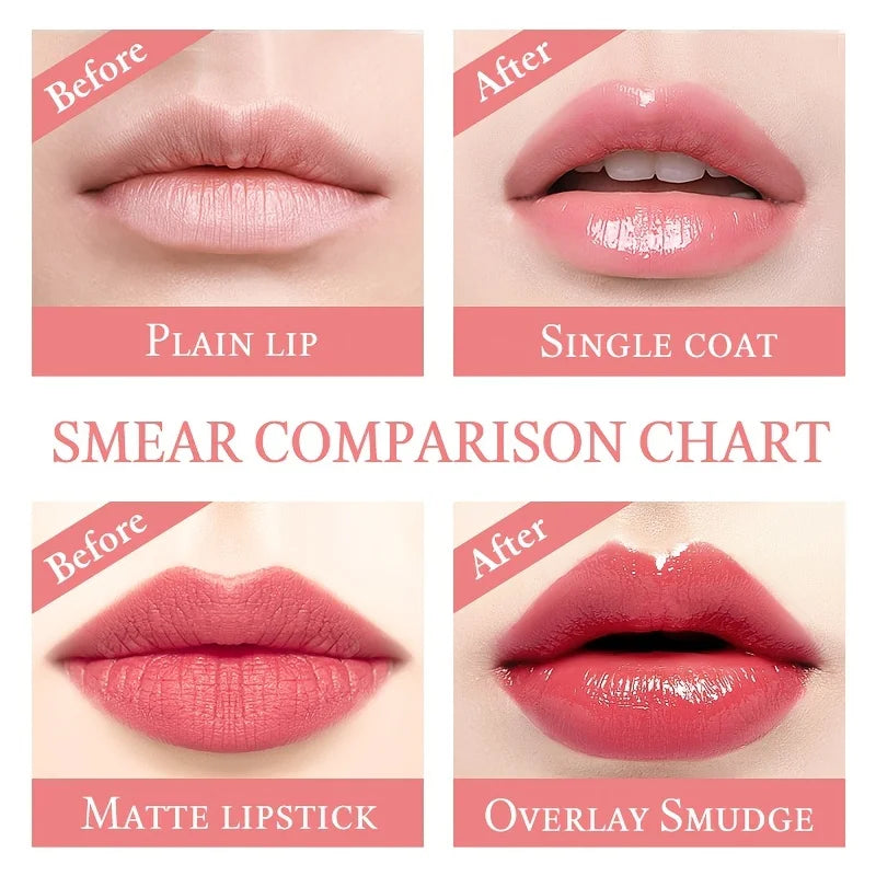 Crystal Flower Jelly Lipstick | Color-Changing Lip Gloss Balm Jelly Lip Gloss QXL