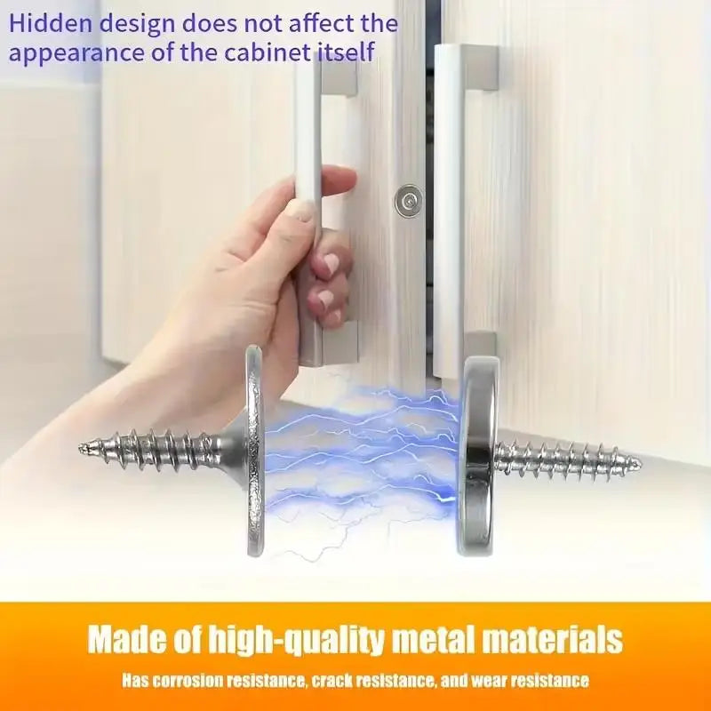Cabinet Magnetic Catch – Stainless Steel Hidden Door Closure Cabinet Magnetic Catch QXL