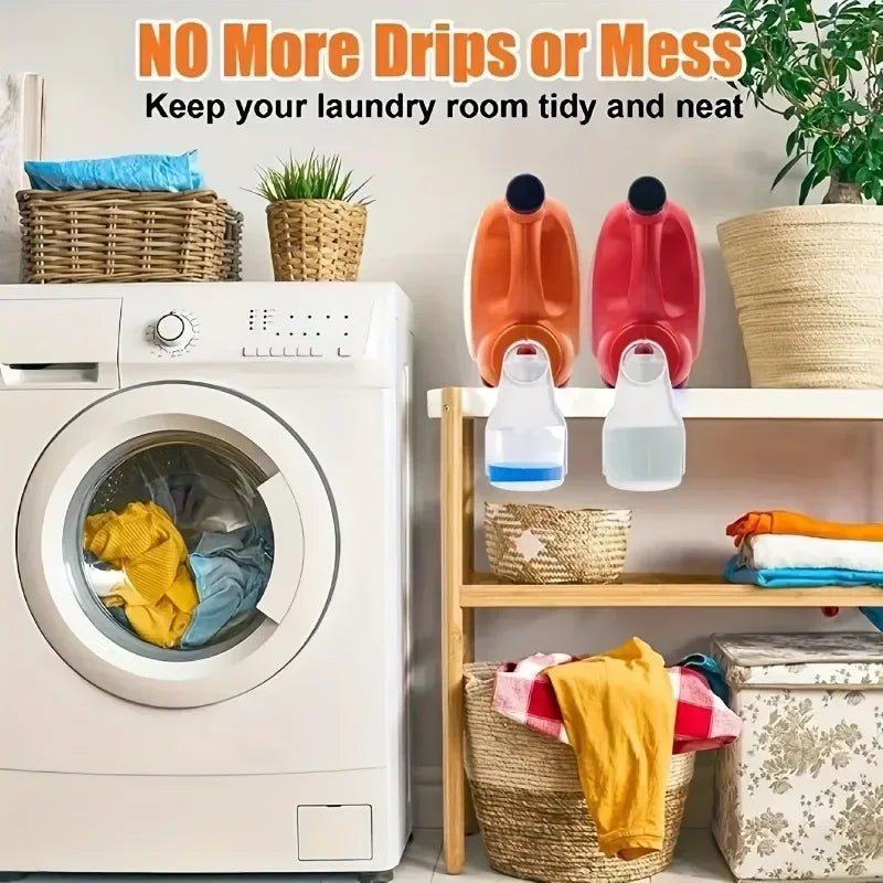 Laundry Detergent Cup Holder Clip Organizer – White Laundry Organizer Clip QXL
