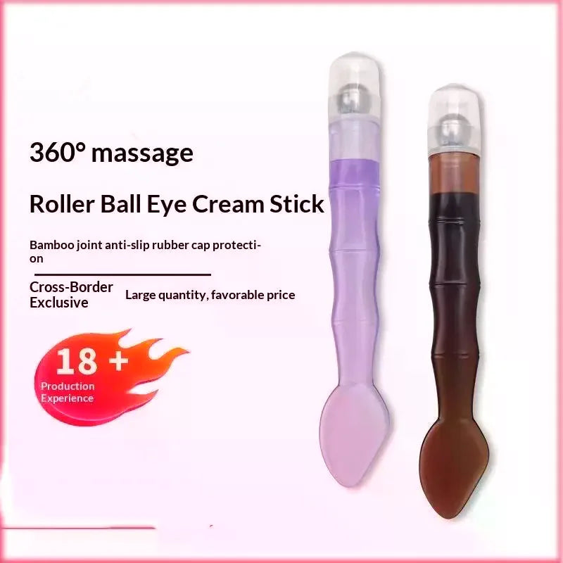 2-in-1 Eye Cream Roller Stick & Scoop | 360° Massage Ball Eye Massage Roller QXL